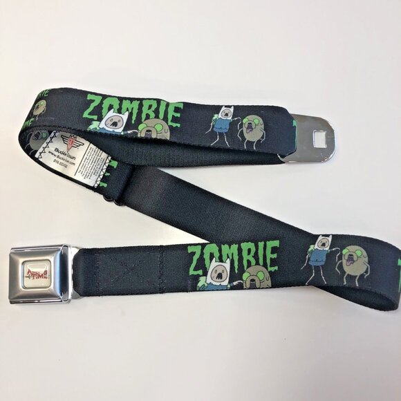 Buckle Down Adventure Time Zombie  Adult Seatbelt Belt Adjustable 24-38 USA - Picture 1 of 11